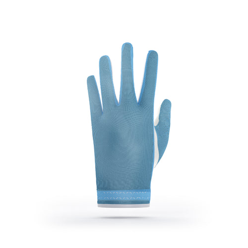 Blue Tan-Through – Women’s Golf Glove That Prevents One-Handed Tans image 1