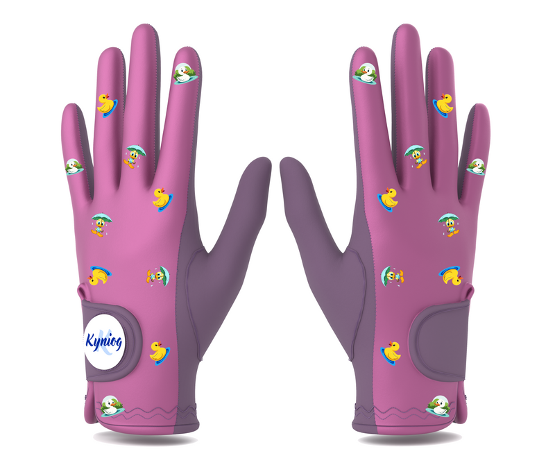 All-Weather Wet Grip Golf Glove – AAA+ Suede Rain Glove with Ball Marker | Perfect for Wet & Cold Conditions | Aubergine