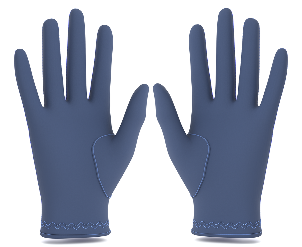 All-Weather Wet Grip Golf Glove – AAA+ Suede Rain Glove with Ball Marker | Perfect for Wet & Cold Conditions | Blue