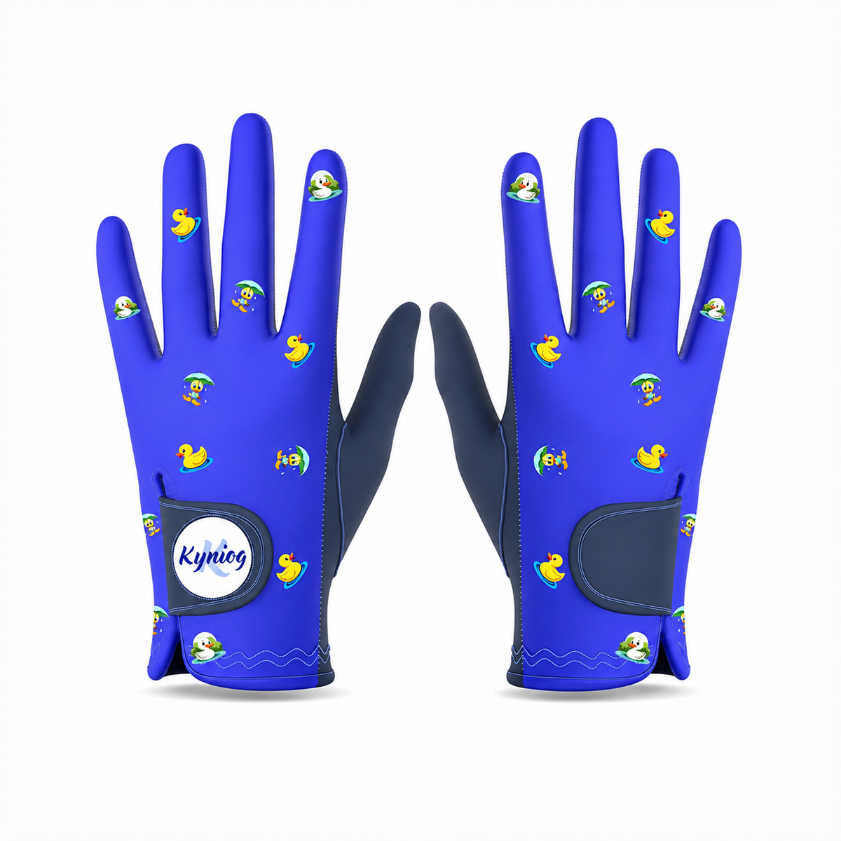 Grip Llaw Wylb Wet Grip Golf Gloves – AAA+ Suede Rain Gloves with Ball Marker | Perfect for Wet & Cold Conditions | Blue