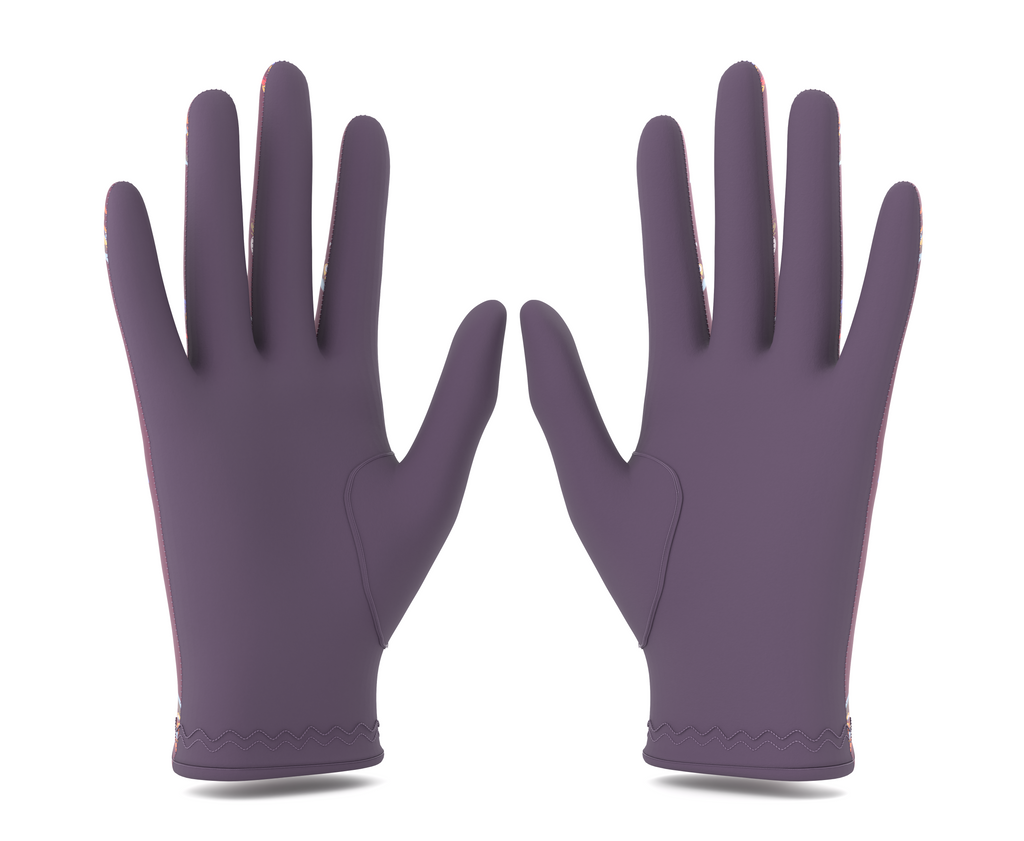 All-Weather Wet Grip Golf Glove – AAA+ Suede Rain Glove with Ball Marker | Perfect for Wet & Cold Conditions | Aubergine