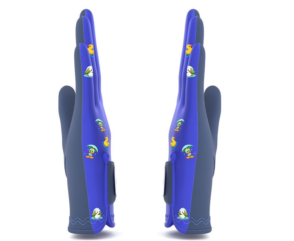 All-Weather Wet Grip Golf Glove – AAA+ Suede Rain Glove with Ball Marker | Perfect for Wet & Cold Conditions | Blue