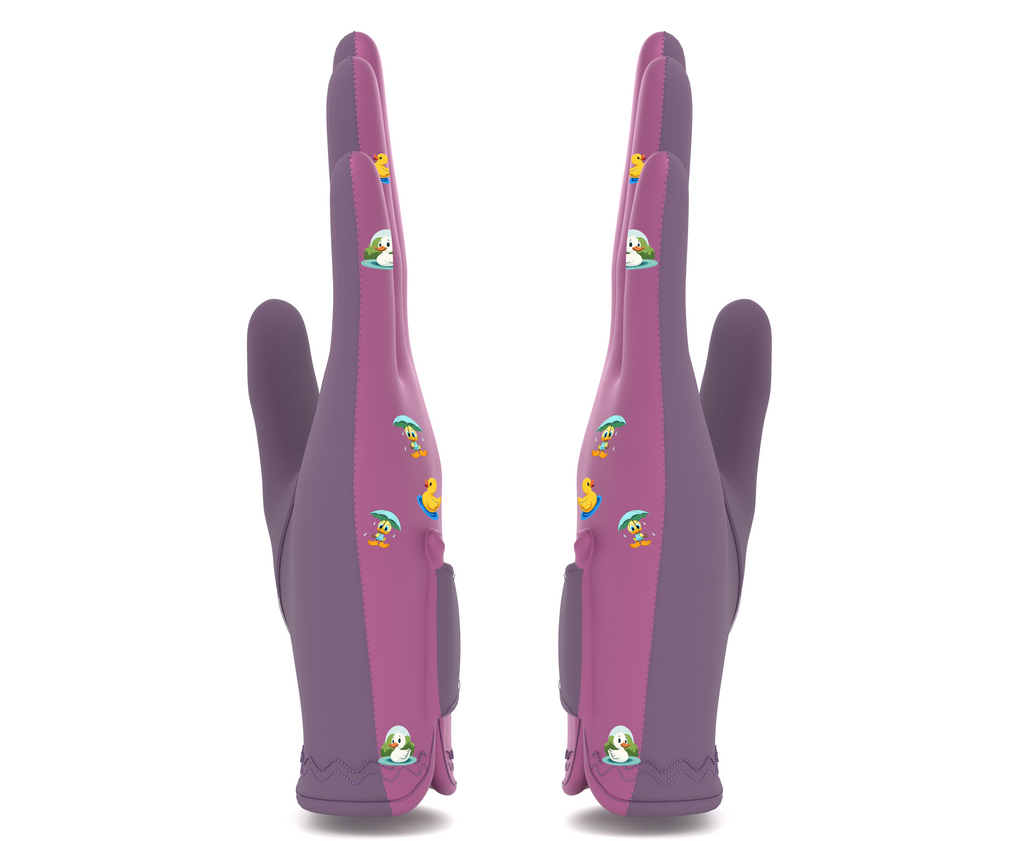 All-Weather Wet Grip Golf Glove – AAA+ Suede Rain Glove with Ball Marker | Perfect for Wet & Cold Conditions | Aubergine