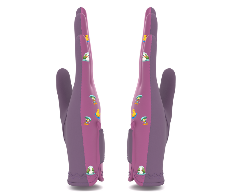 All-Weather Wet Grip Golf Glove – AAA+ Suede Rain Glove with Ball Marker | Perfect for Wet & Cold Conditions | Aubergine