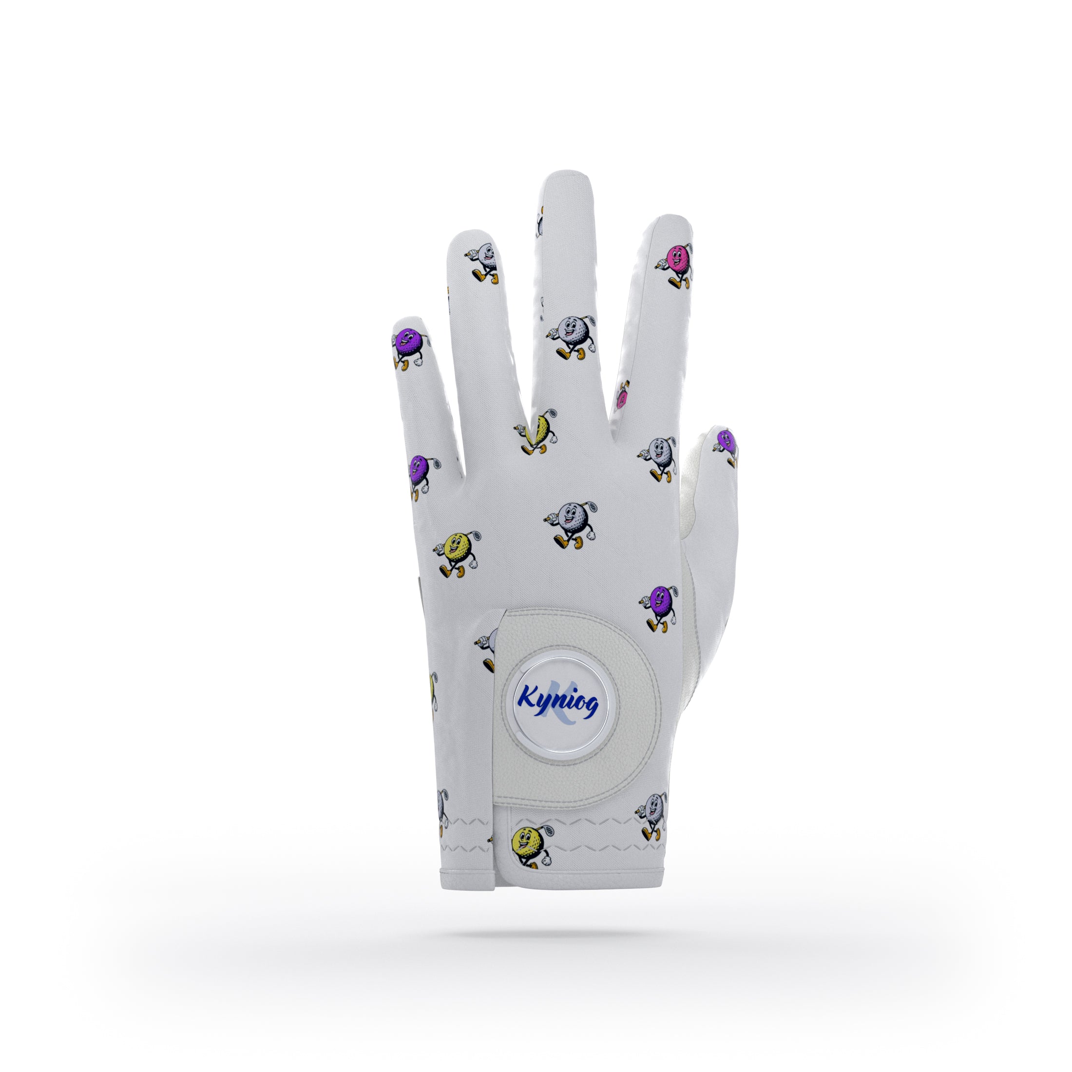 The PacBall – Retro-Quirky Women’s Golf Glove with 80s Vibes image 0