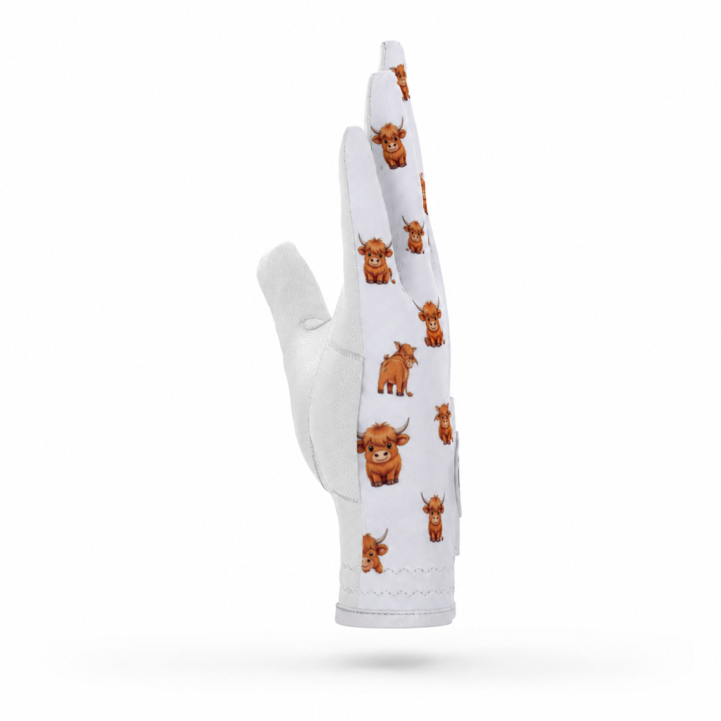 Highland Cow- Playful Ladies' Golf Glove